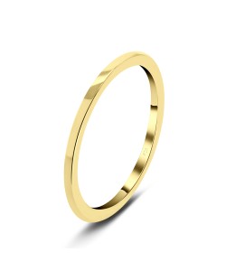 Gold Plated Classy Silver Ring NSR-492-GP